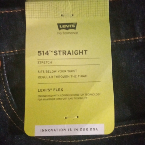 Levi's performance 514 straight stretch size 36 color black - Picture 7 of 8